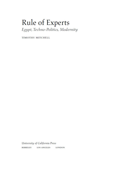 Cover image for book Rule of Experts
