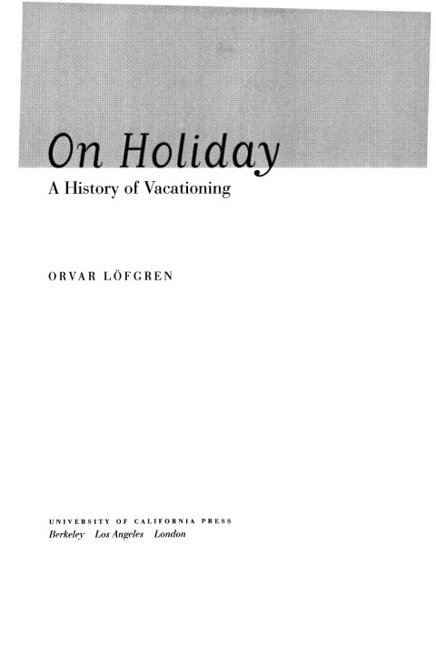 Cover image for book On Holiday
