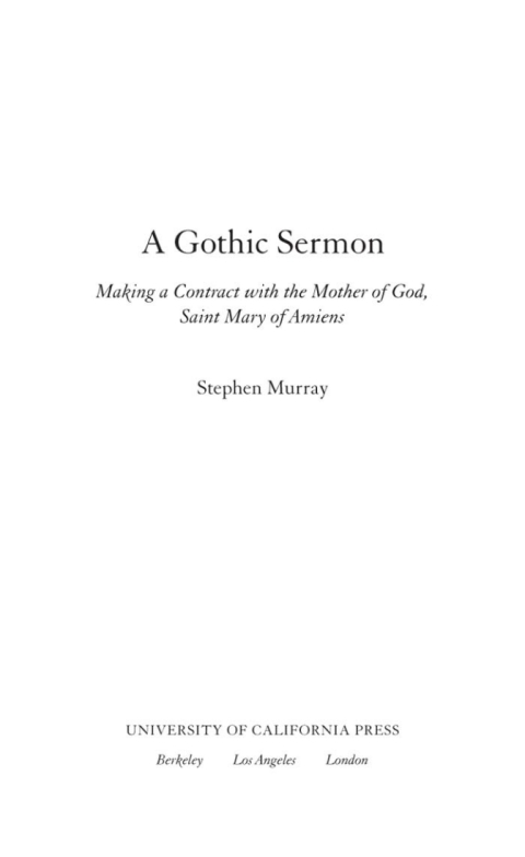 Cover image for book A Gothic Sermon