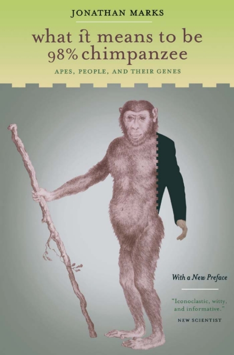 Cover image for book What It Means to Be 98% Chimpanzee