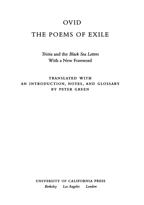 Cover image for book The Poems of Exile