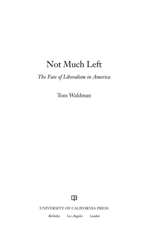 Cover image for book Not Much Left