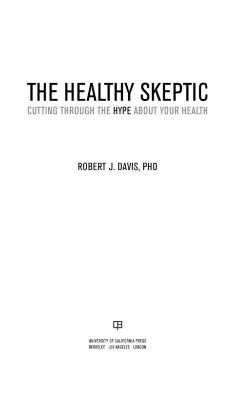 Cover image for book The Healthy Skeptic