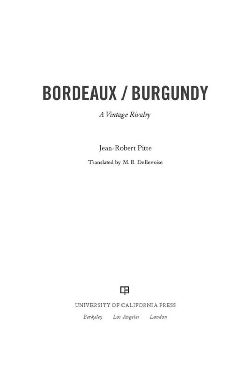 Cover image for book Bordeaux/Burgundy