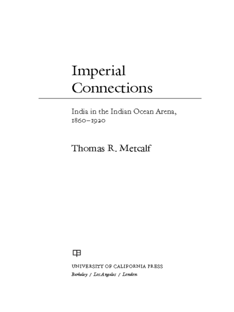 Cover image for book Imperial Connections