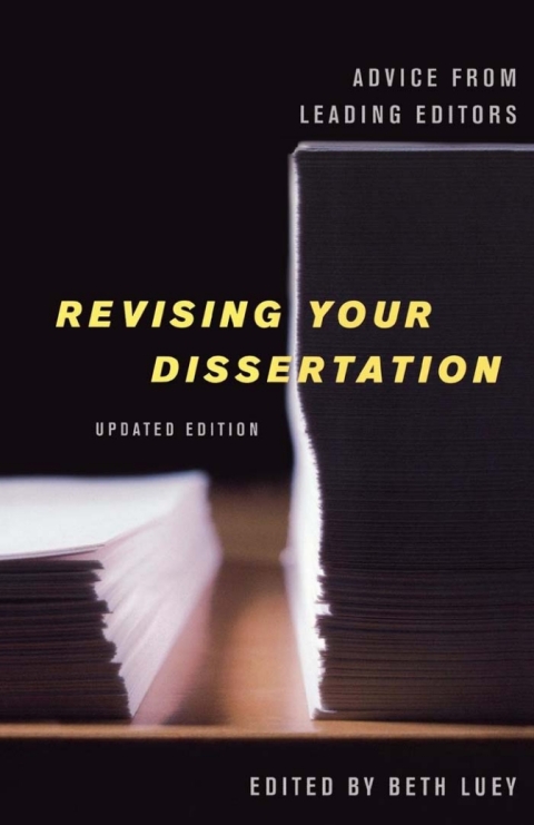 Cover image for book Revising Your Dissertation, Updated Edition