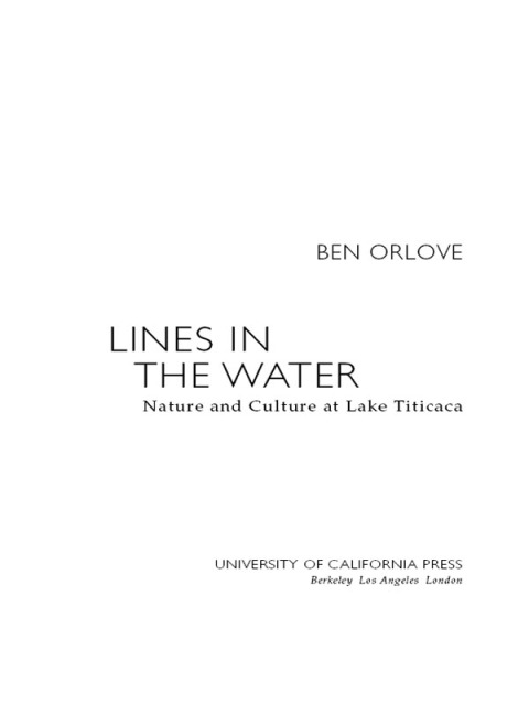 Cover image for book Lines in the Water