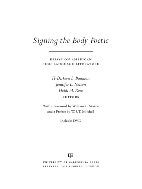 Cover image for book Signing the Body Poetic