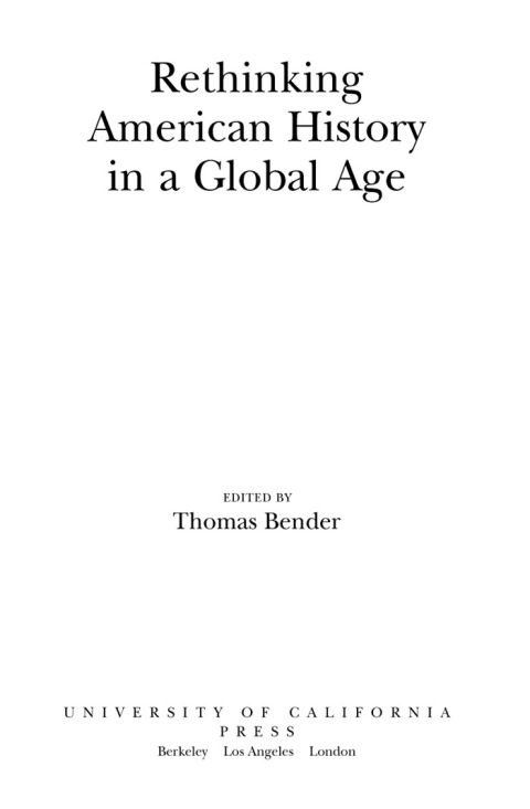 Cover image for book Rethinking American History in a Global Age