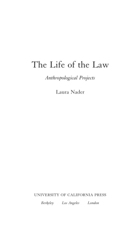 Cover image for book The Life of the Law