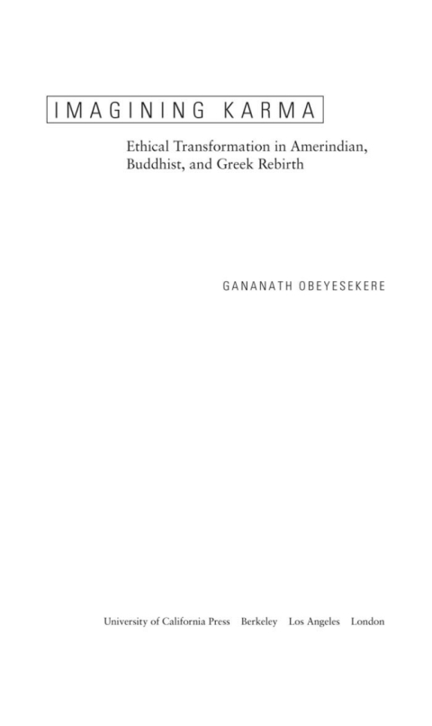 Cover image for book Imagining Karma