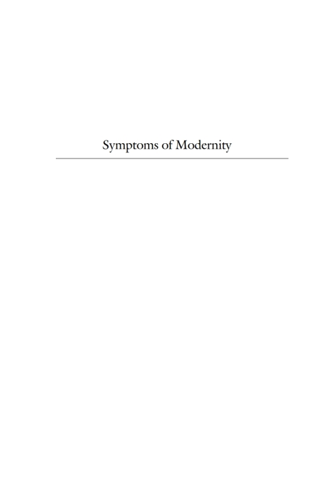 Cover image for book Symptoms of Modernity