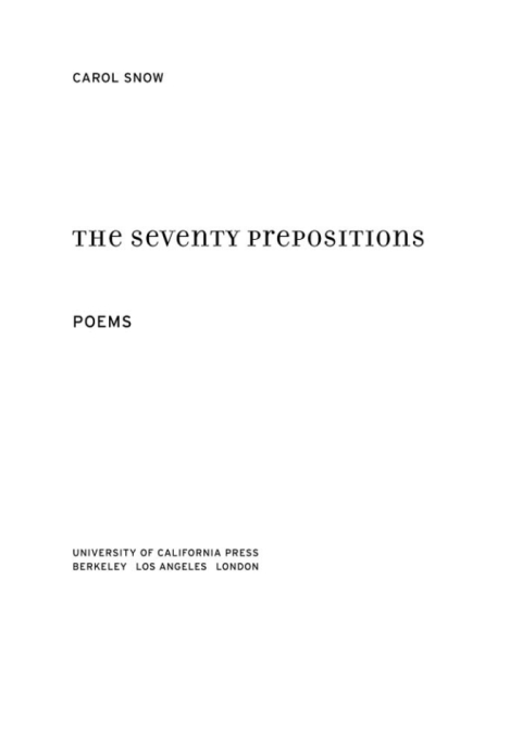 Cover image for book The Seventy Prepositions