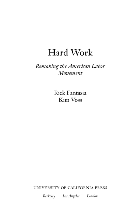 Cover image for book Hard Work