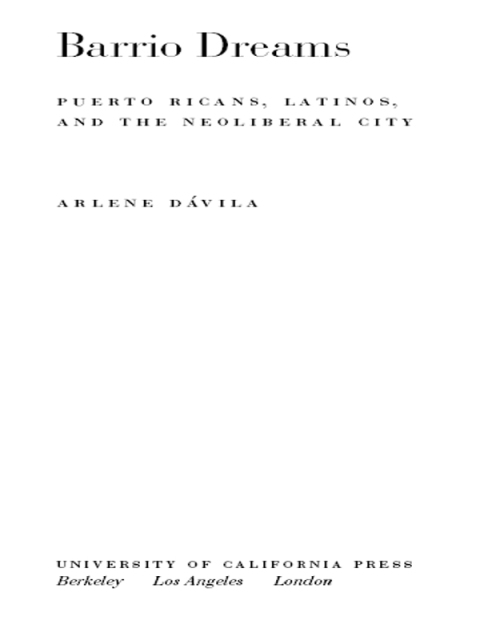 Cover image for book Barrio Dreams