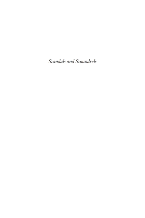 Cover image for book Scandals and Scoundrels