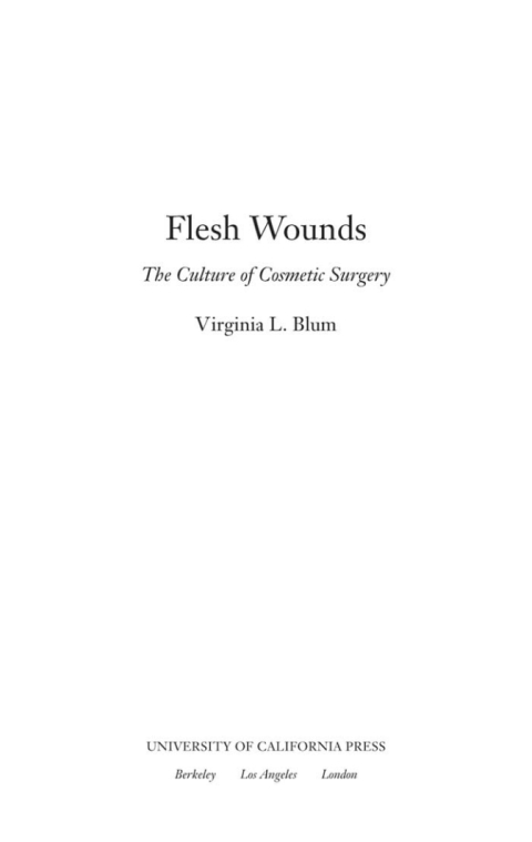 Cover image for book Flesh Wounds