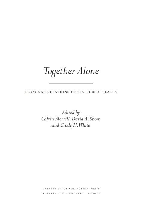 Cover image for book Together Alone
