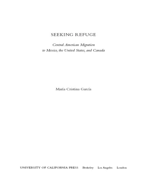 Cover image for book Seeking Refuge