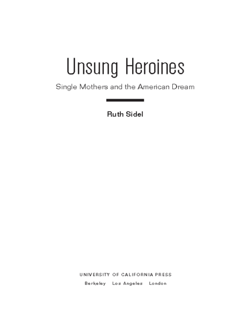 Cover image for book Unsung Heroines