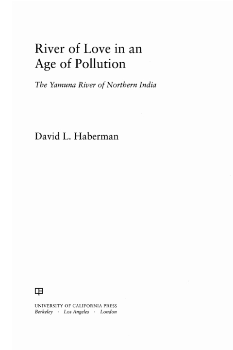 Cover image for book River of Love in an Age of Pollution
