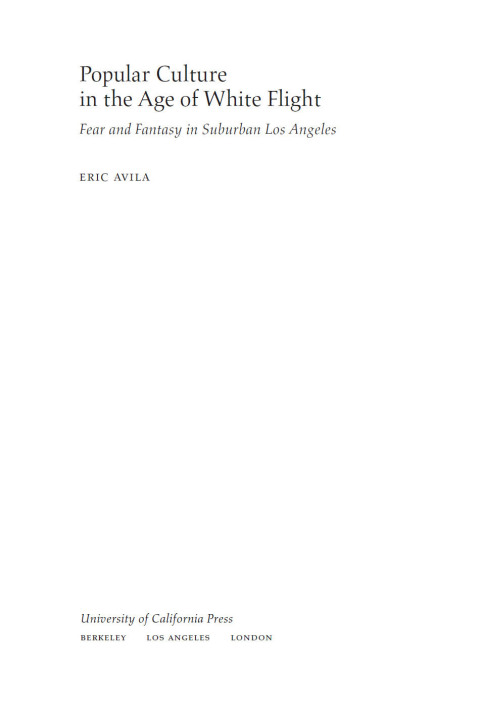 Cover image for book Popular Culture in the Age of White Flight