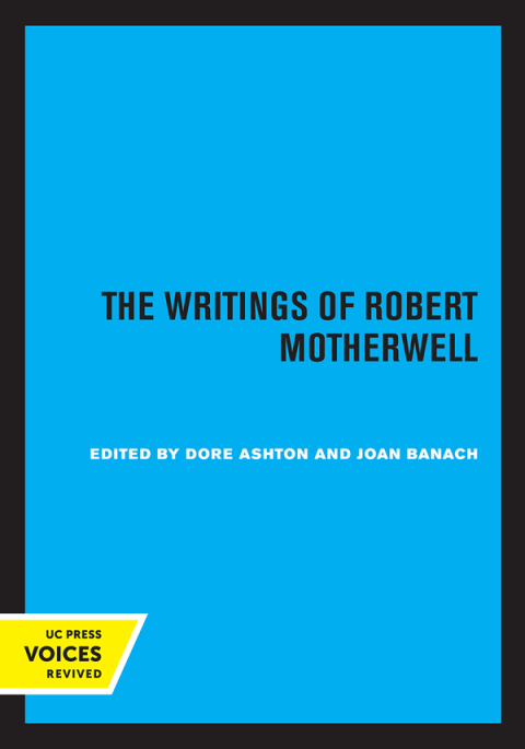 Cover image for book The Writings of Robert Motherwell