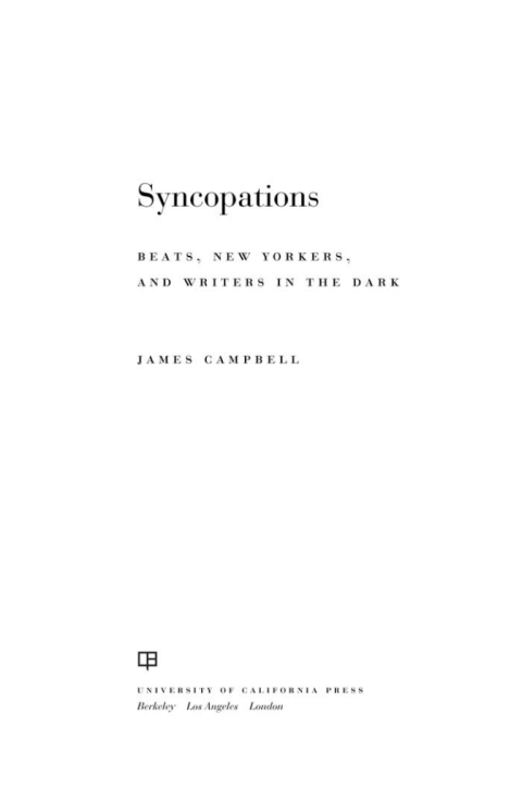 Cover image for book Syncopations