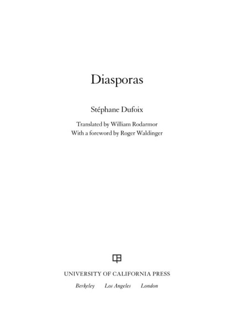 Cover image for book Diasporas