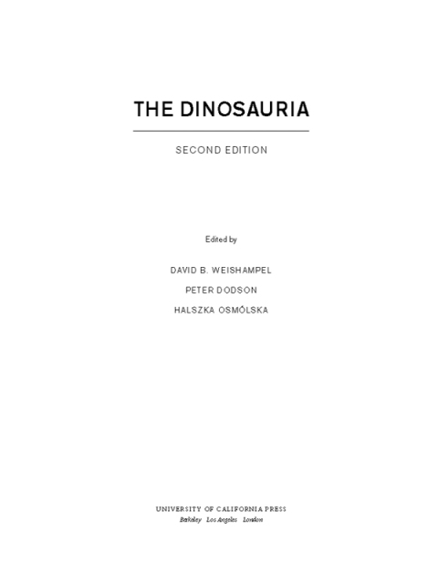 Cover image for book The Dinosauria, Second Edition