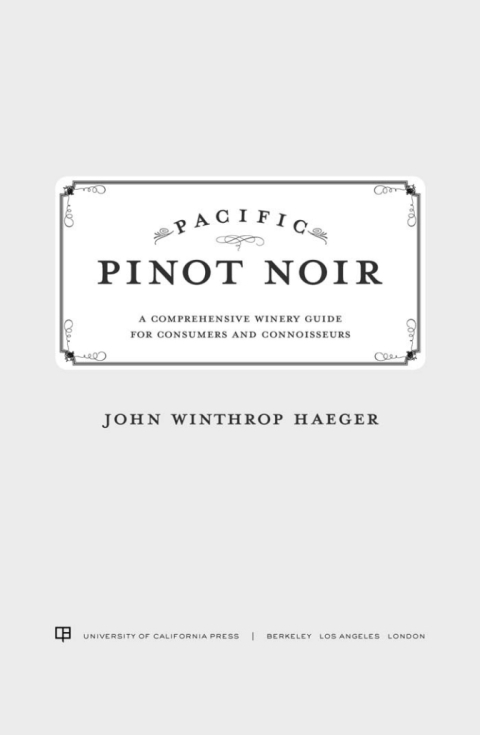 Cover image for book Pacific Pinot Noir