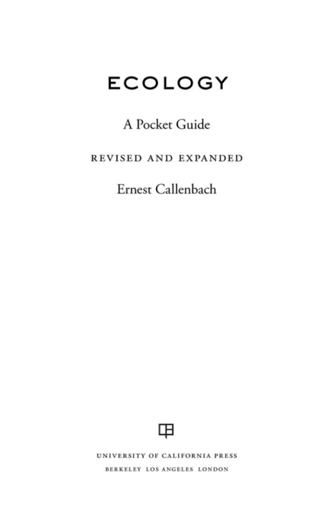 Cover image for book Ecology, Revised and Expanded