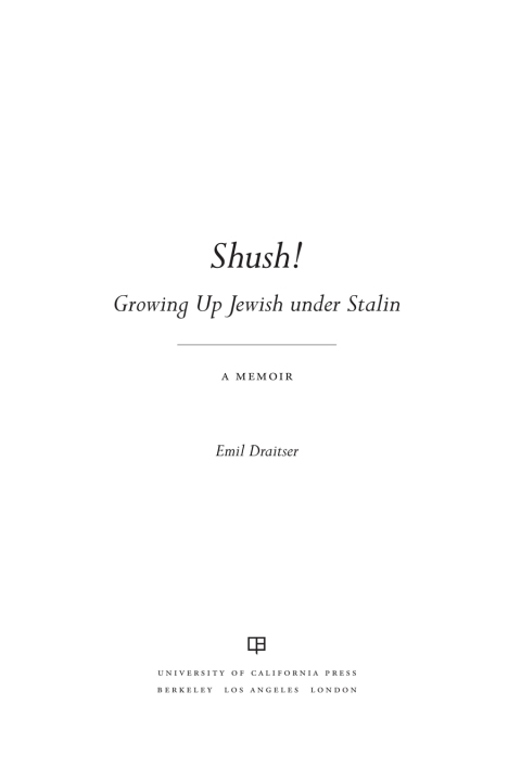 Cover image for book Shush!  Growing Up Jewish under Stalin