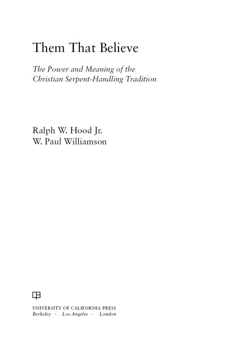 Cover image for book Them That Believe