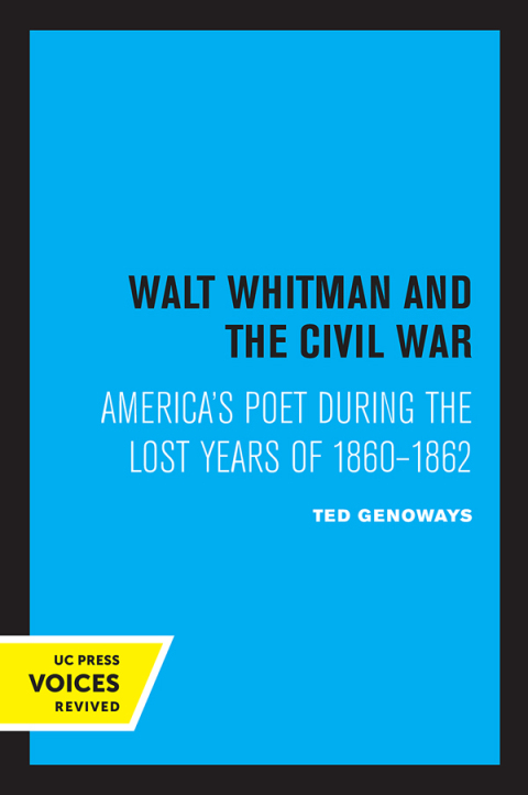 Cover image for book Walt Whitman and the Civil War
