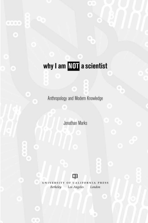 Cover image for book Why I Am Not a Scientist