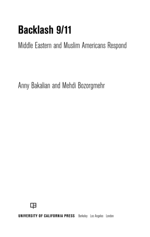 Cover image for book Backlash 9/11