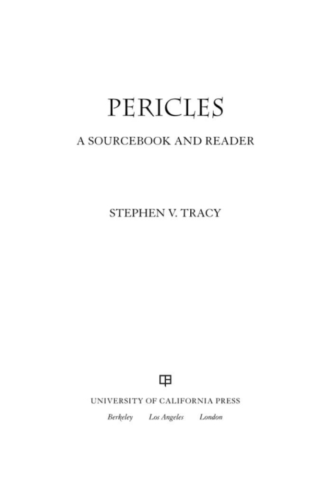 Cover image for book Pericles