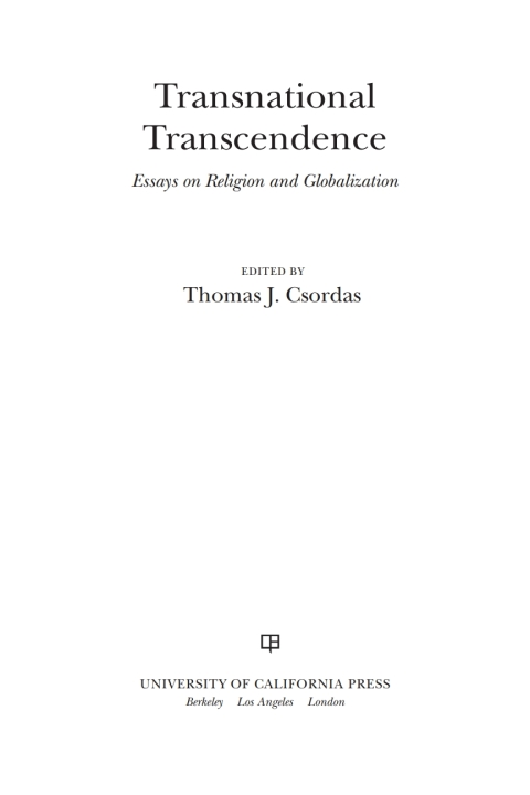 Cover image for book Transnational Transcendence