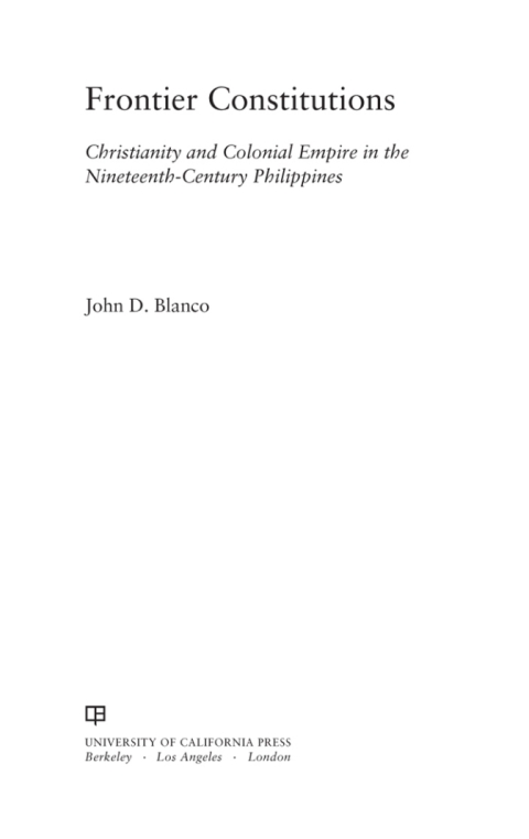 Cover image for book Frontier Constitutions