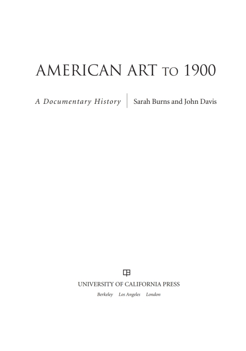 Cover image for book American Art to 1900