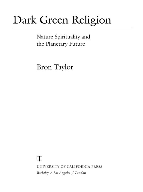 Cover image for book Dark Green Religion