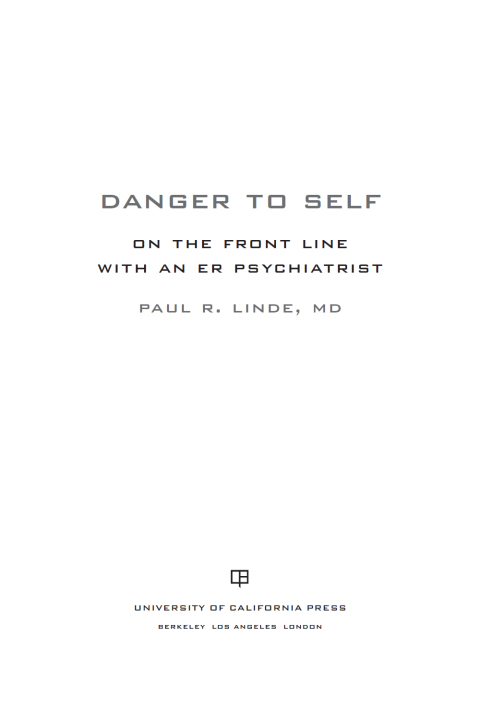 Cover image for book Danger to Self