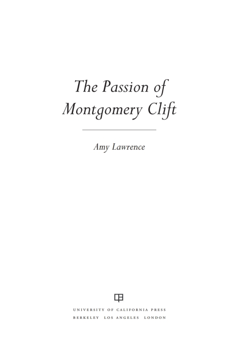 Cover image for book The Passion of Montgomery Clift