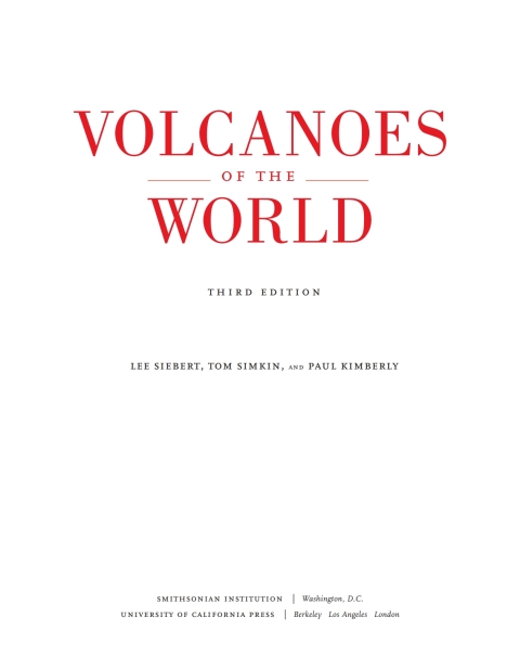 Cover image for book Volcanoes of the World
