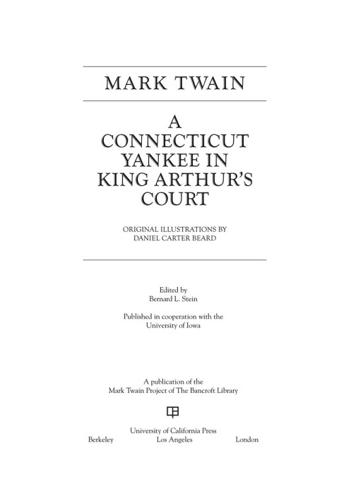 Cover image for book A Connecticut Yankee in King Arthur's Court