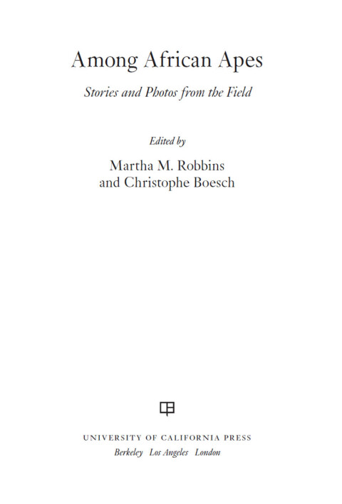 Cover image for book Among African Apes