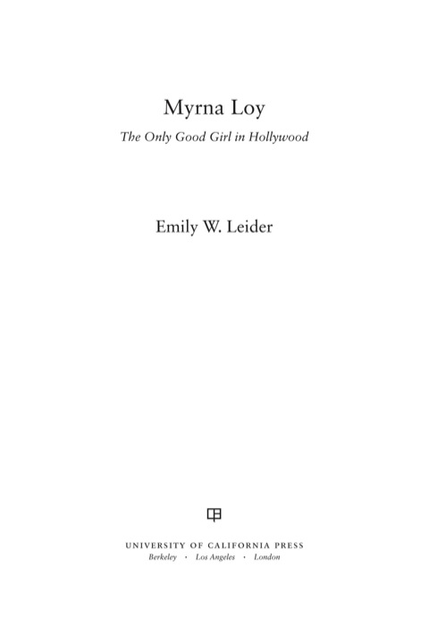 Cover image for book Myrna Loy