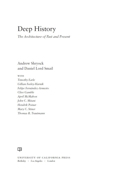 Cover image for book Deep History