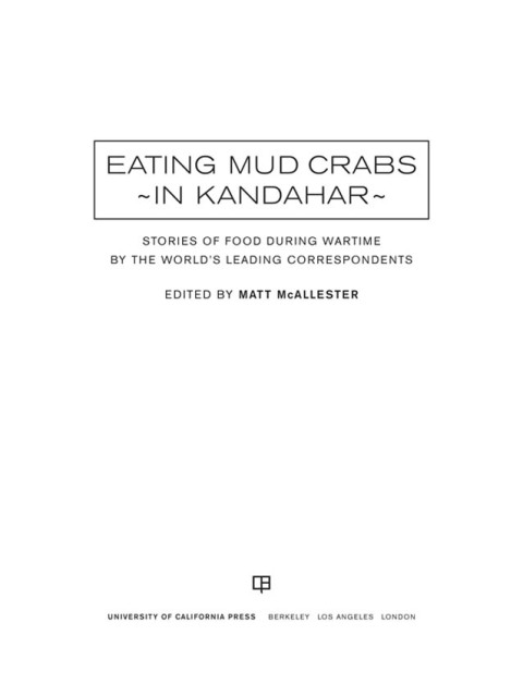 Cover image for book Eating Mud Crabs in Kandahar